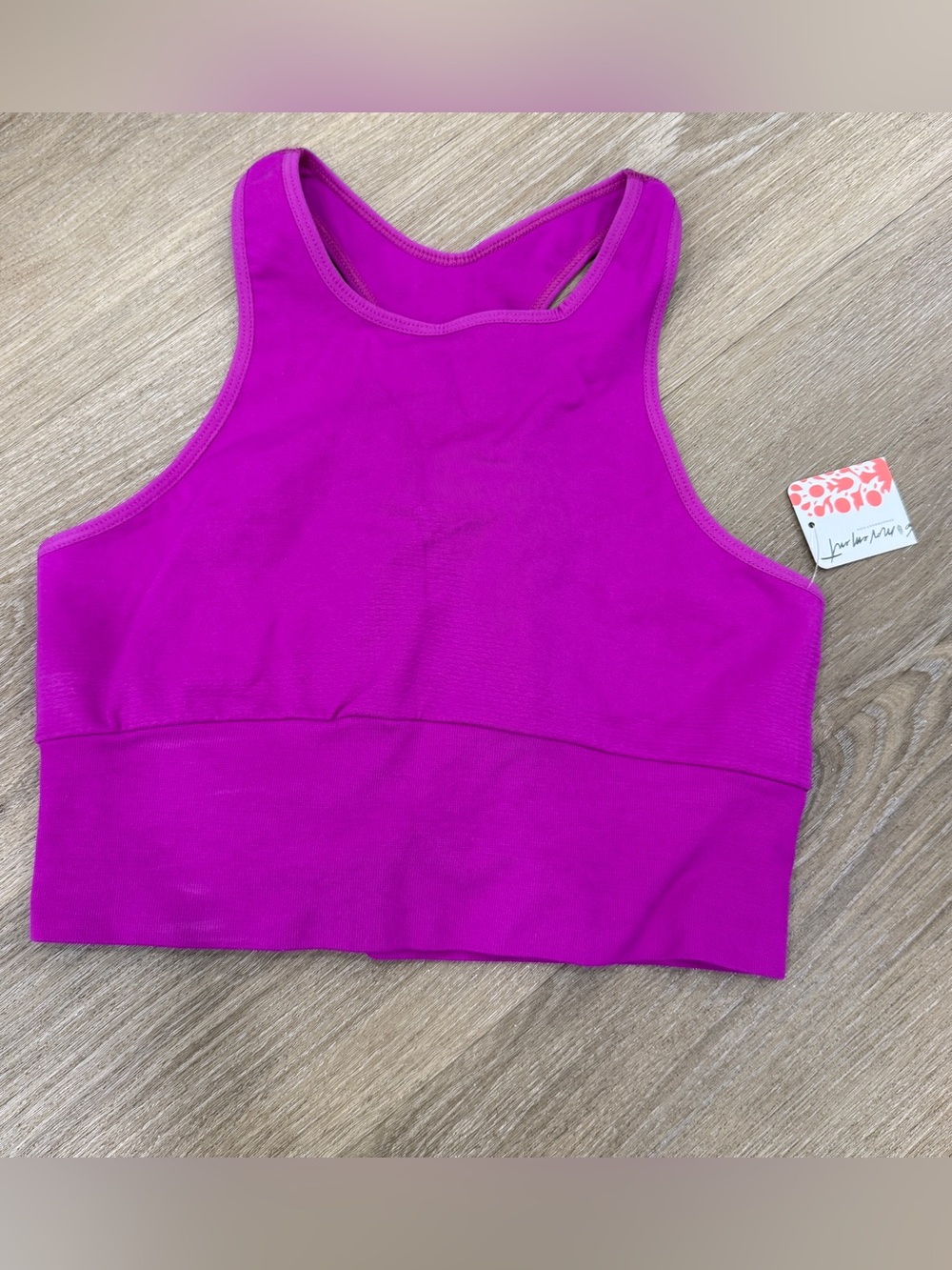 FP Movement by Free People Magenta Racerback Tank Top
